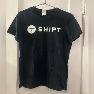 Shipt Shopper Spaceship Logo Tee Black T Shirt Size Small